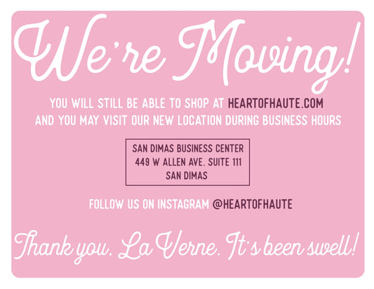 Heart of Haute is Moving!