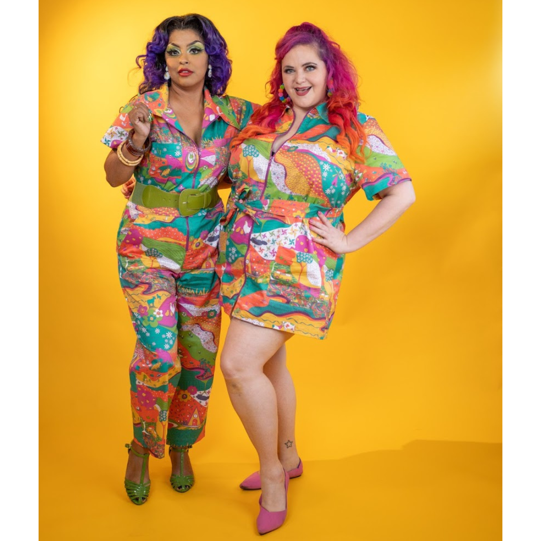 Luscious Landscape Jumpsuit - Radiant Emerald
