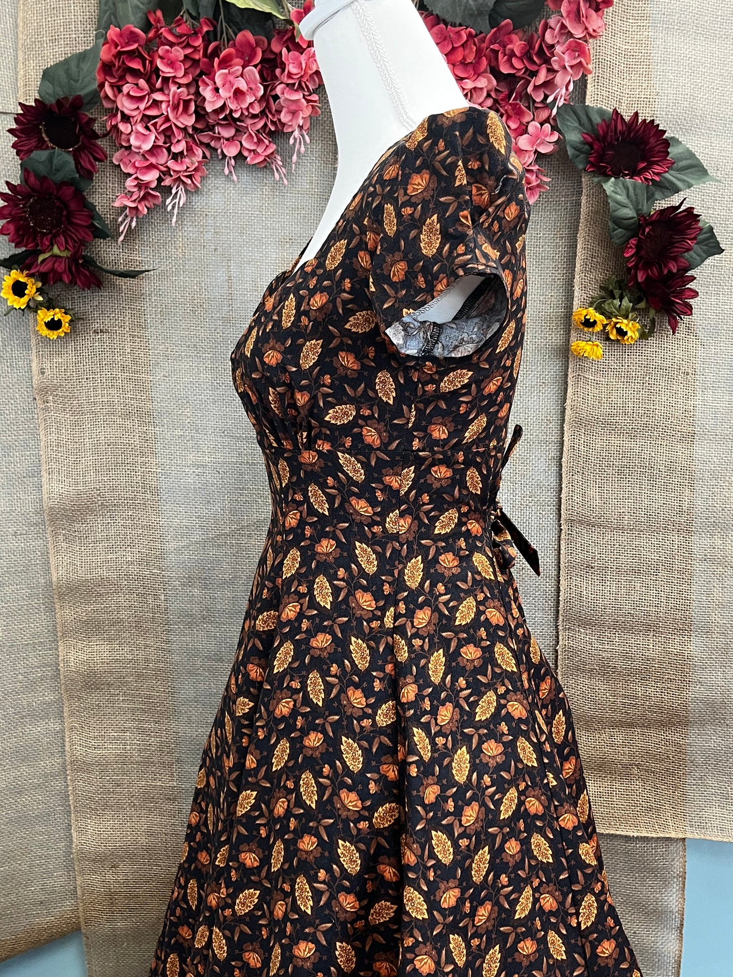 Bree Dress - Chocolate Brown Paisley *sale