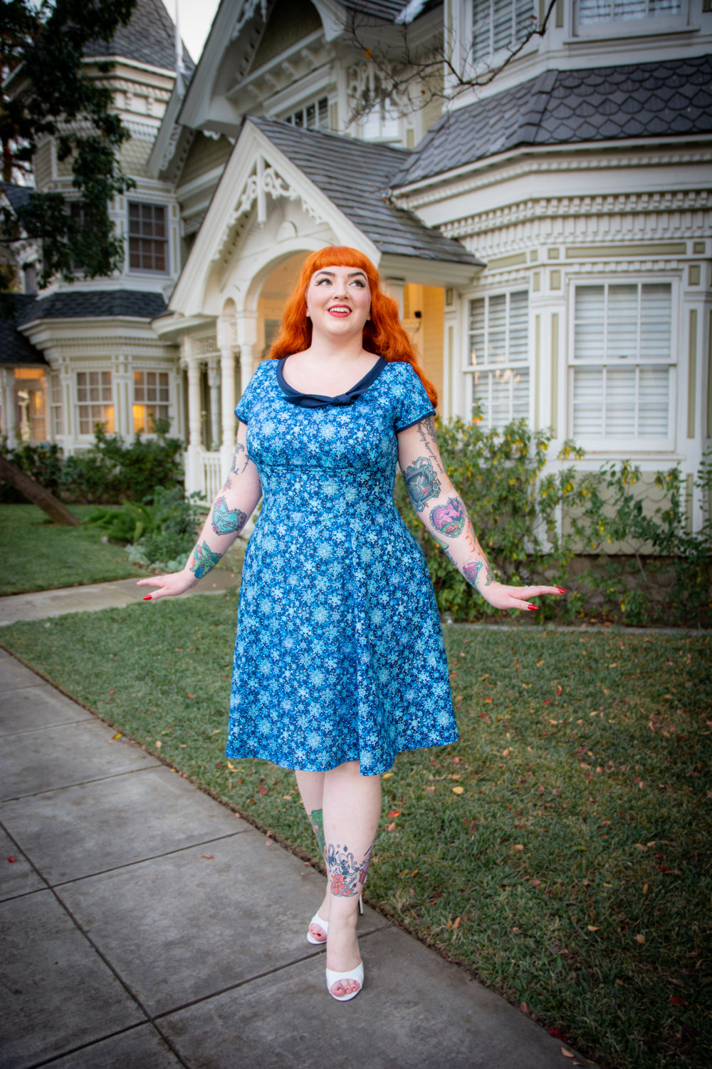 Beverly Dress- Snowflakes *sale
