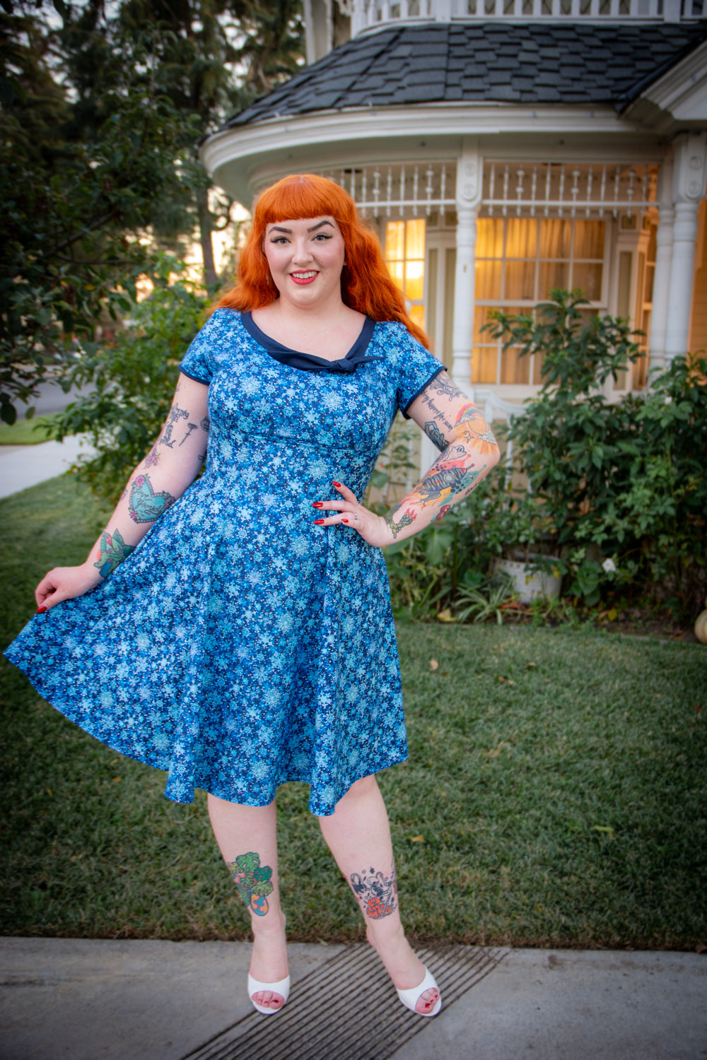 Beverly Dress- Snowflakes *sale