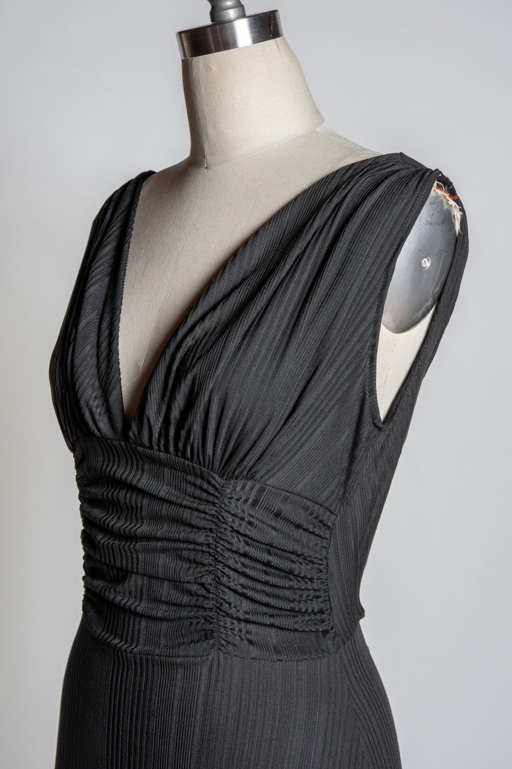 Formal Athena Gown Dress - Black Rib Knit *sale