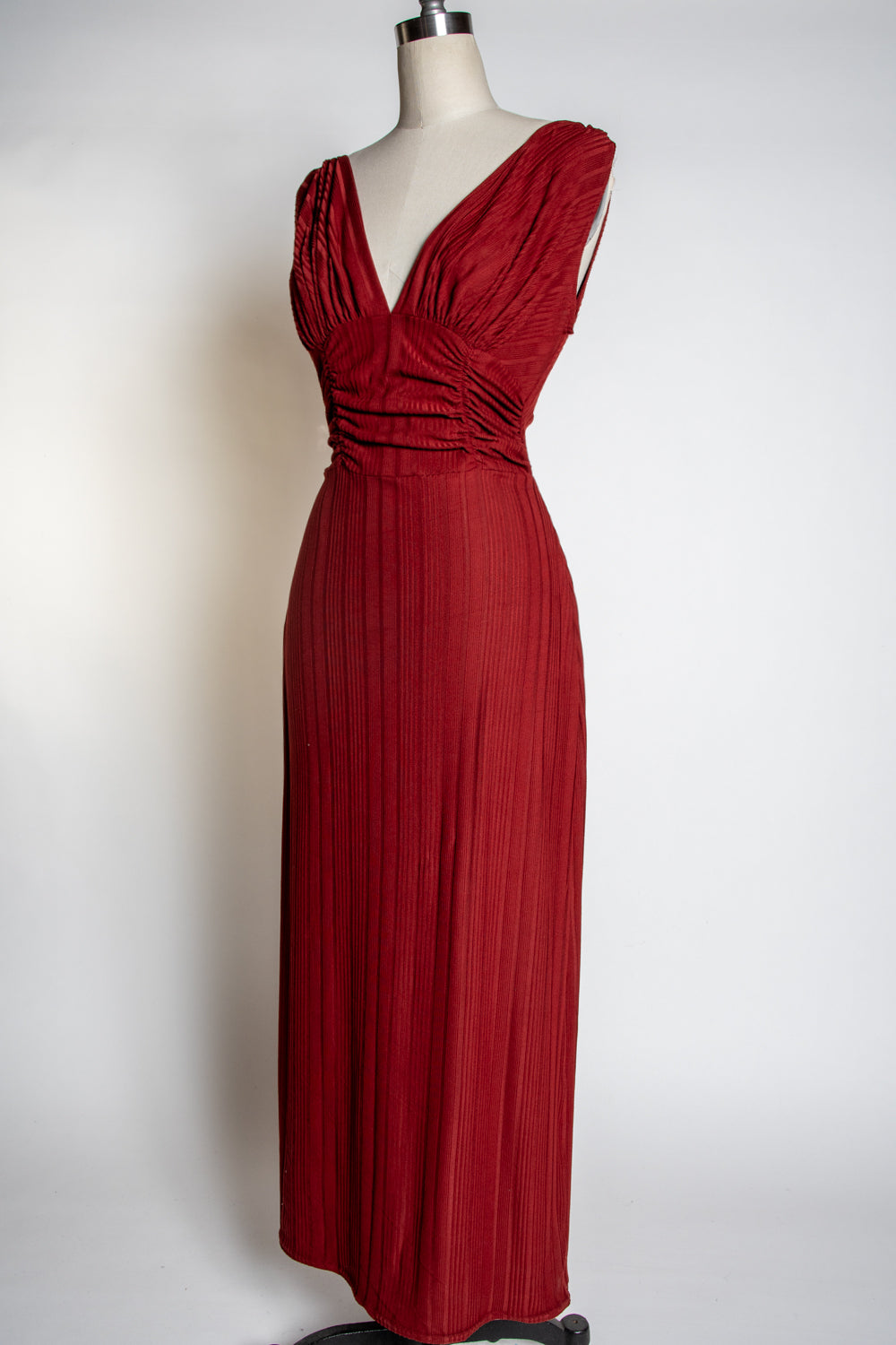 Formal Athena Gown Dress - Brick Rib Knit *sale