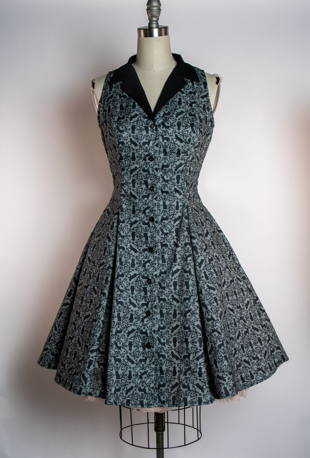 PRE-ORDER Betty Lou Dress, Little Black Cats