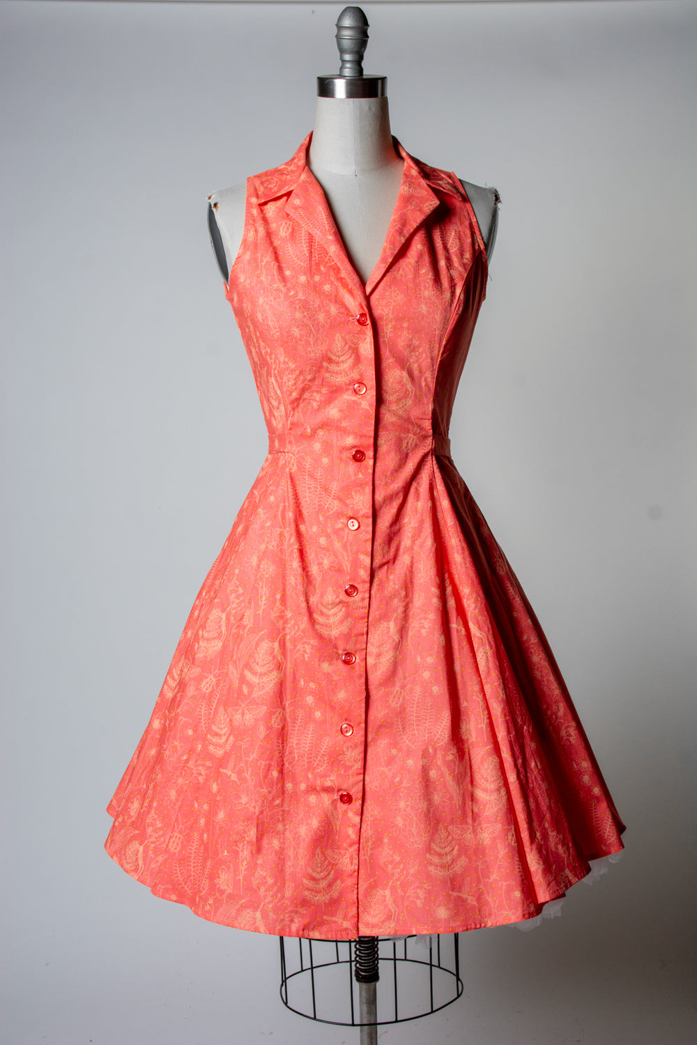 Betty Lou Dress - Nature Walk, Coral *sale