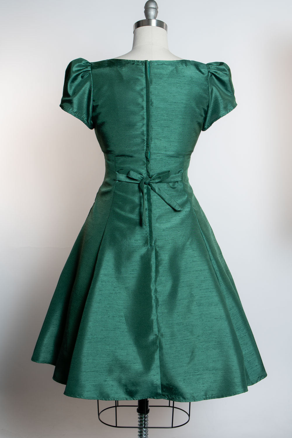 PRE-ORDER Bree Dress- Shantung, Green
