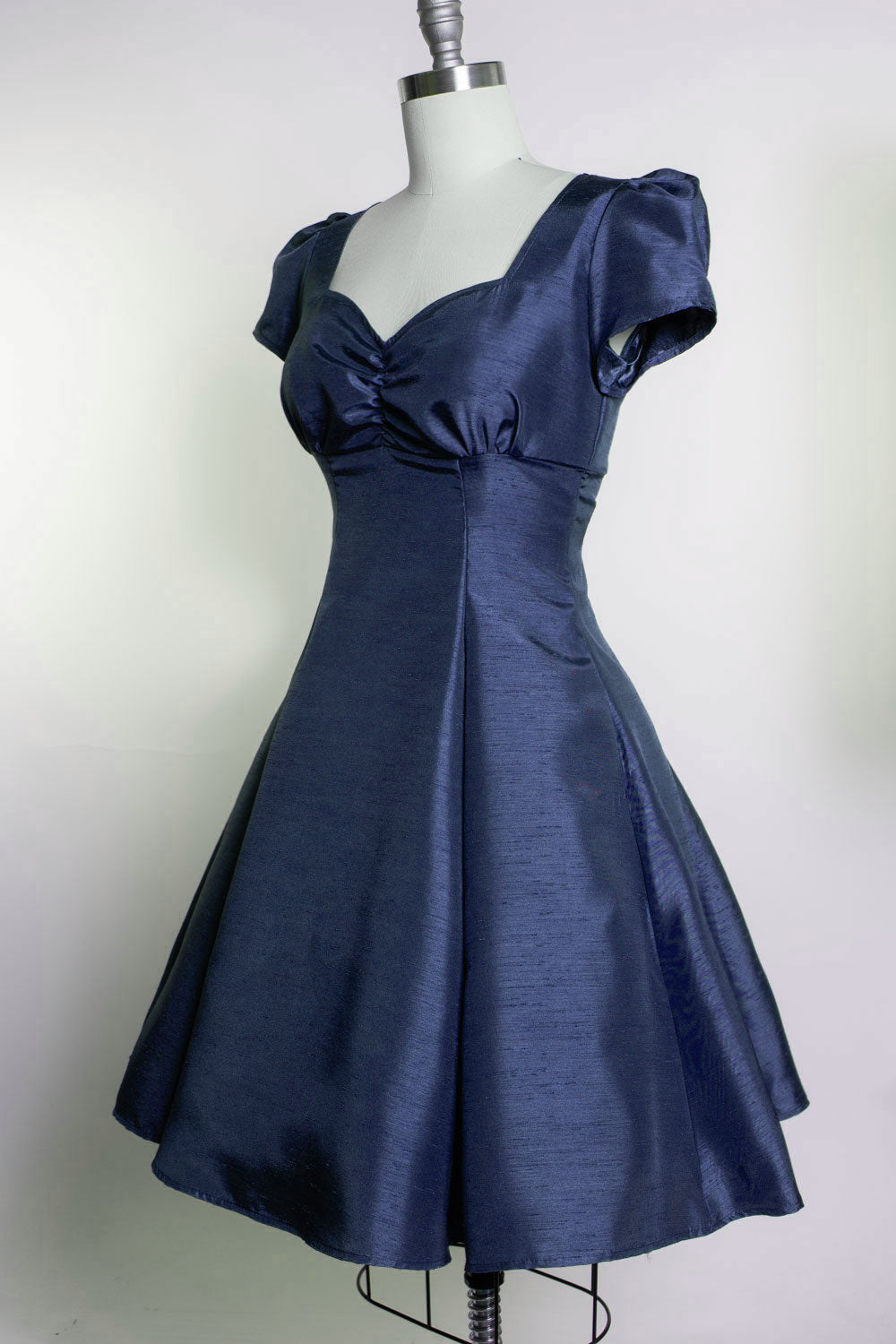 PRE-ORDER Bree Dress- Shantung, Navy