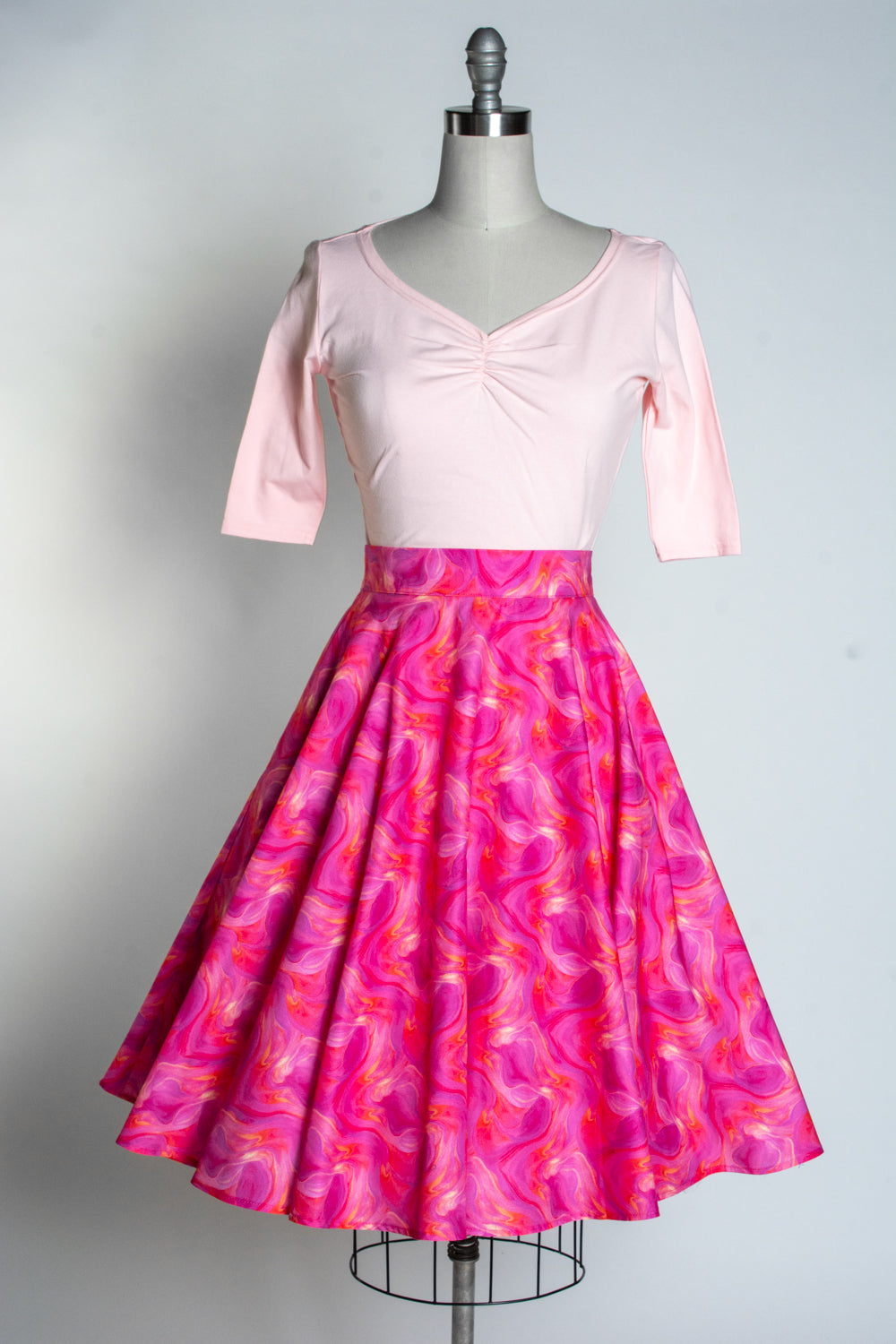Circle Skirt - Pink Day Dream