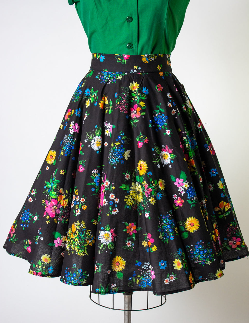 Haute Circle Skirt - Jardin