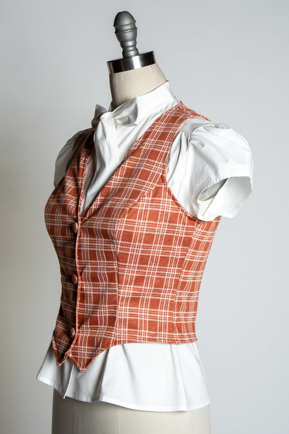 Veronica Vest- Spice Plaid *sale