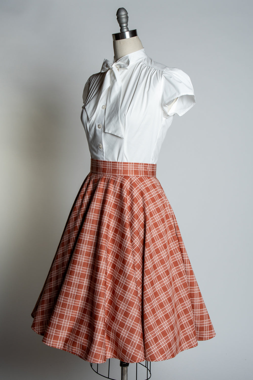 checkered vintage skirt