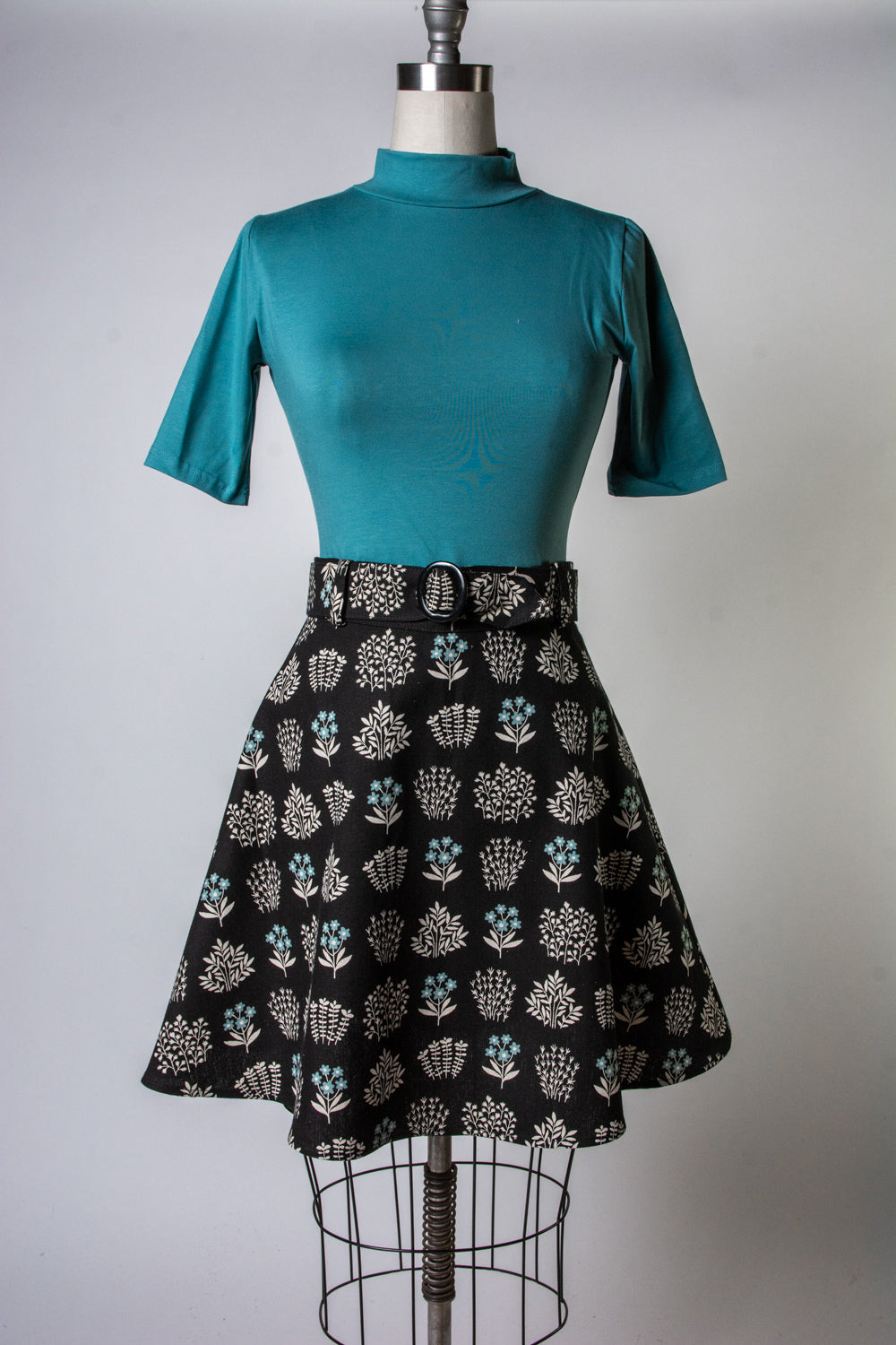 Coco Mini Skirt - Forget Me Not Canvas