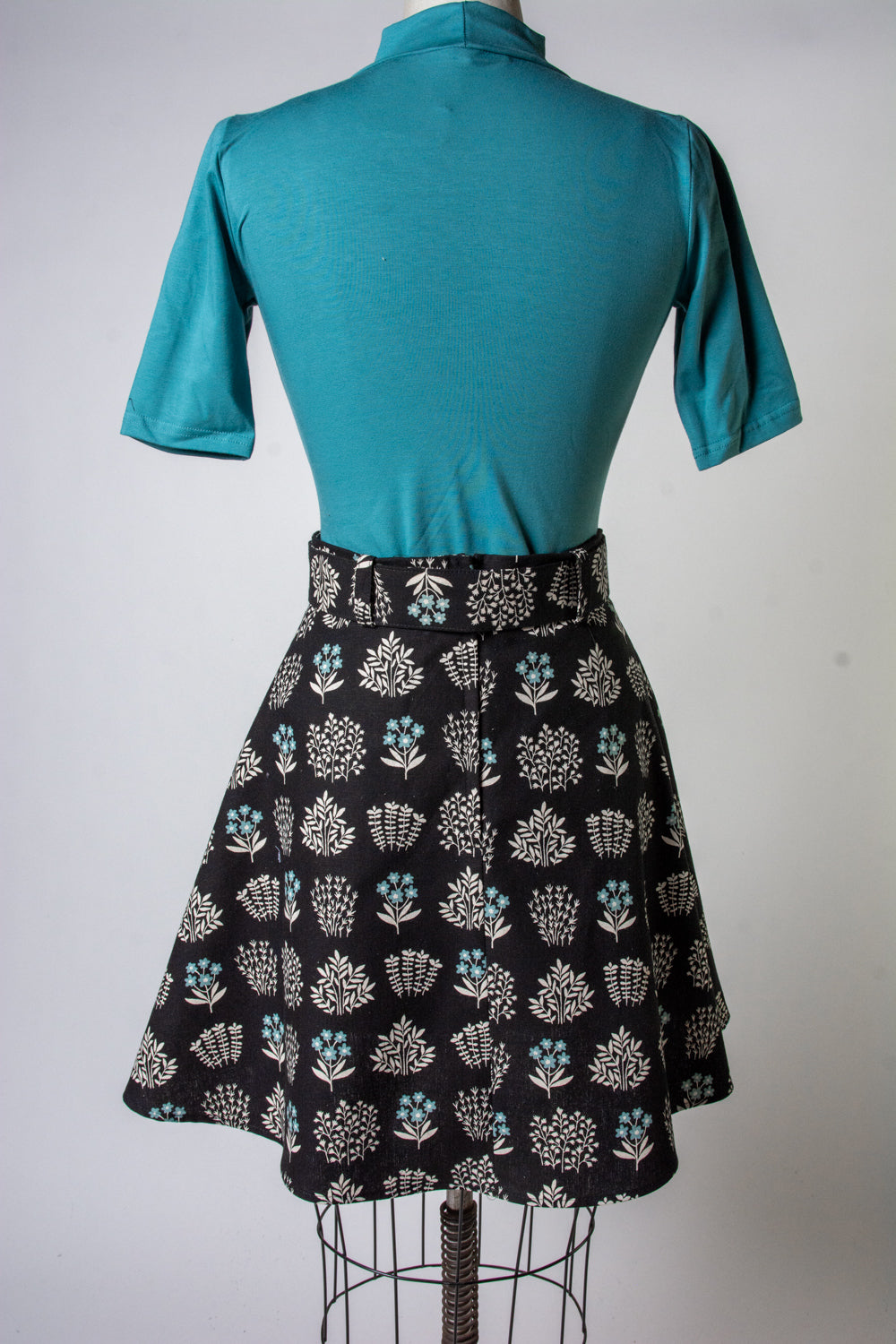 Coco Mini Skirt - Forget Me Not Canvas