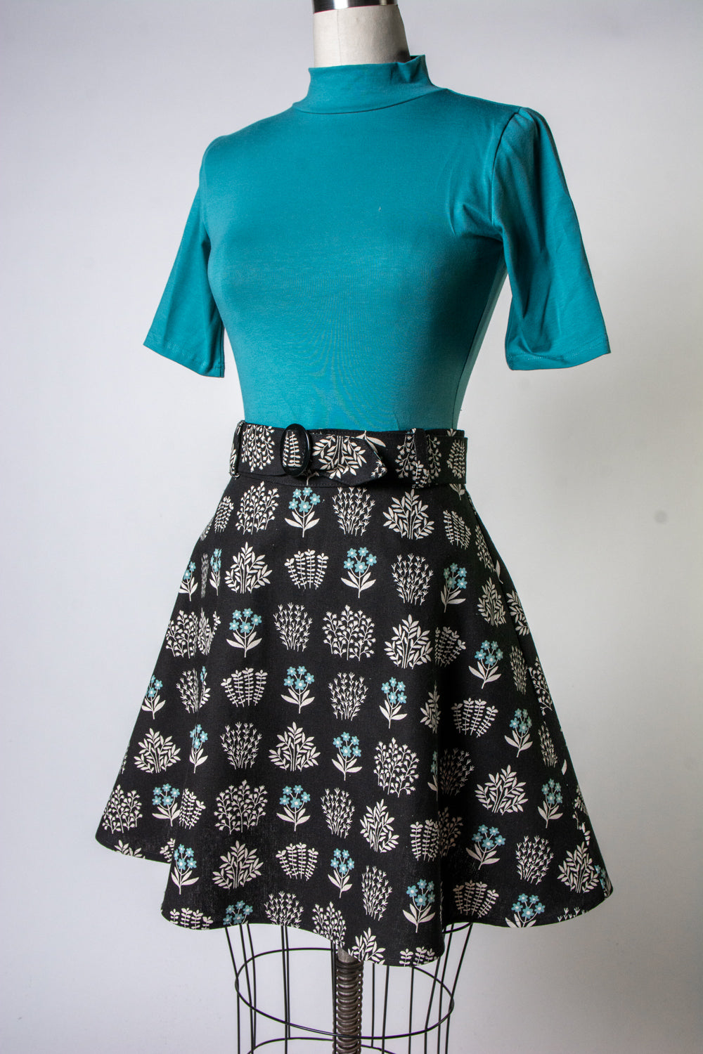 Coco Mini Skirt - Forget Me Not Canvas