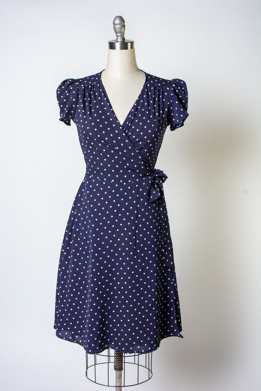 Rayleine Dress- Navy Dot