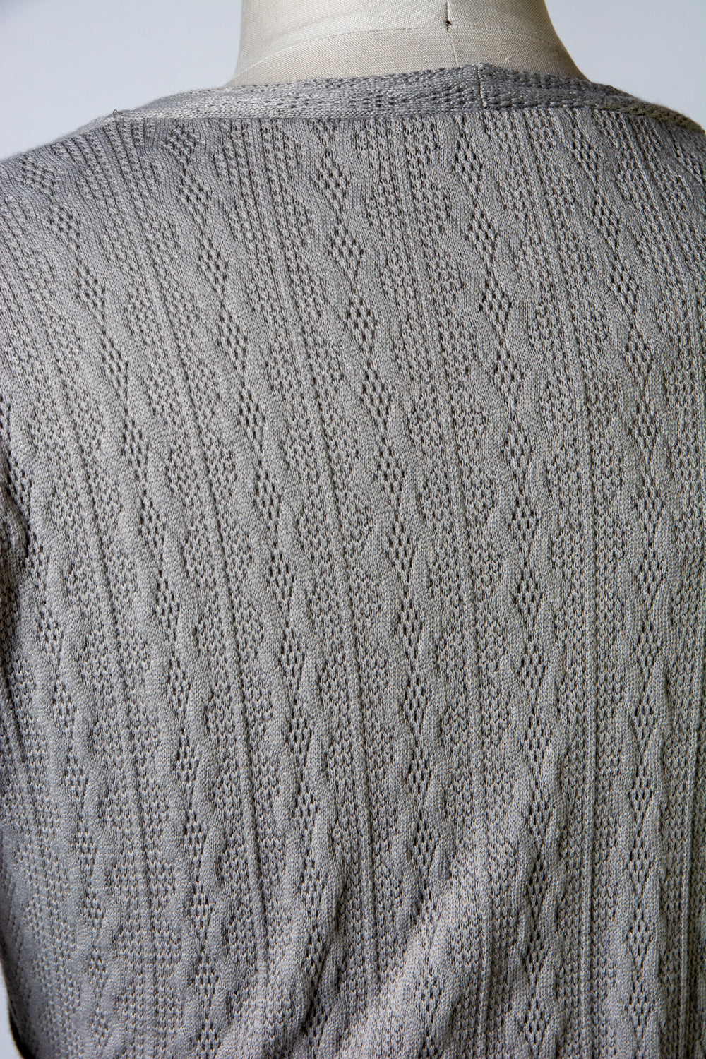 Sweet Sweater- Cable Knit, Silver