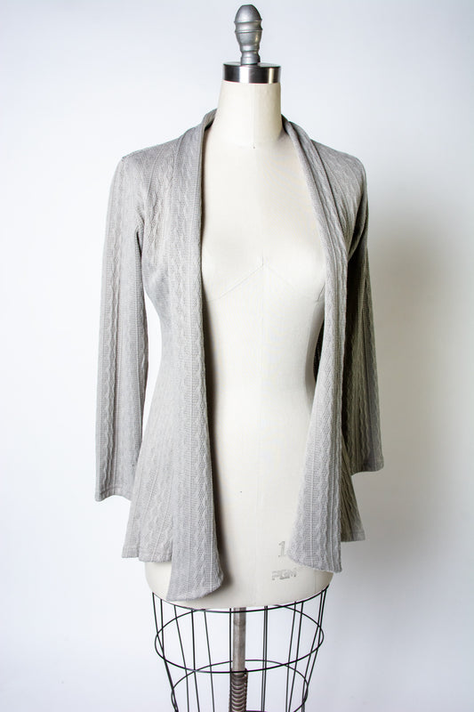 Dreamy Duster - Cable Knit,  Silver *sale