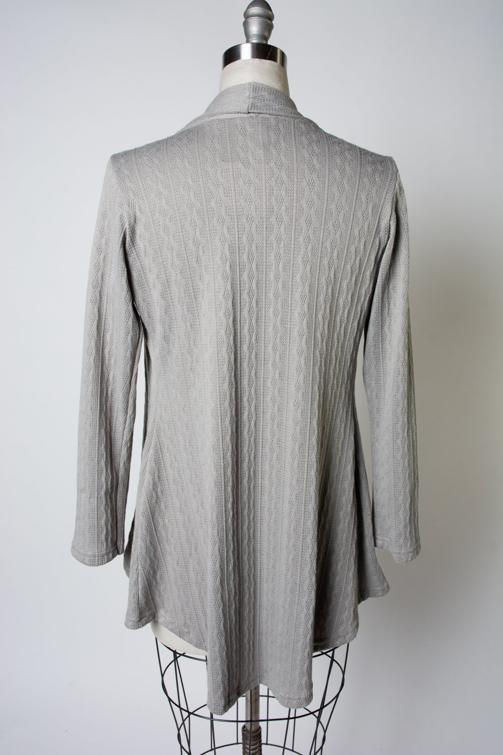 Dreamy Duster - Cable Knit, Silver *sale