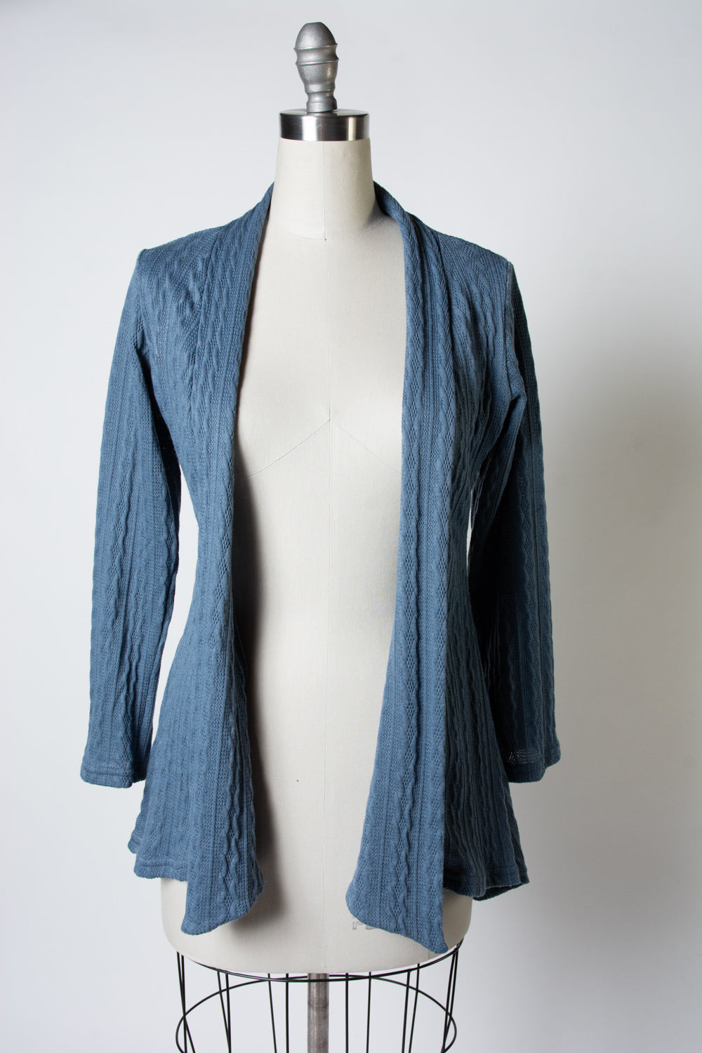 Dreamy Duster - Cable Knit,  Denim