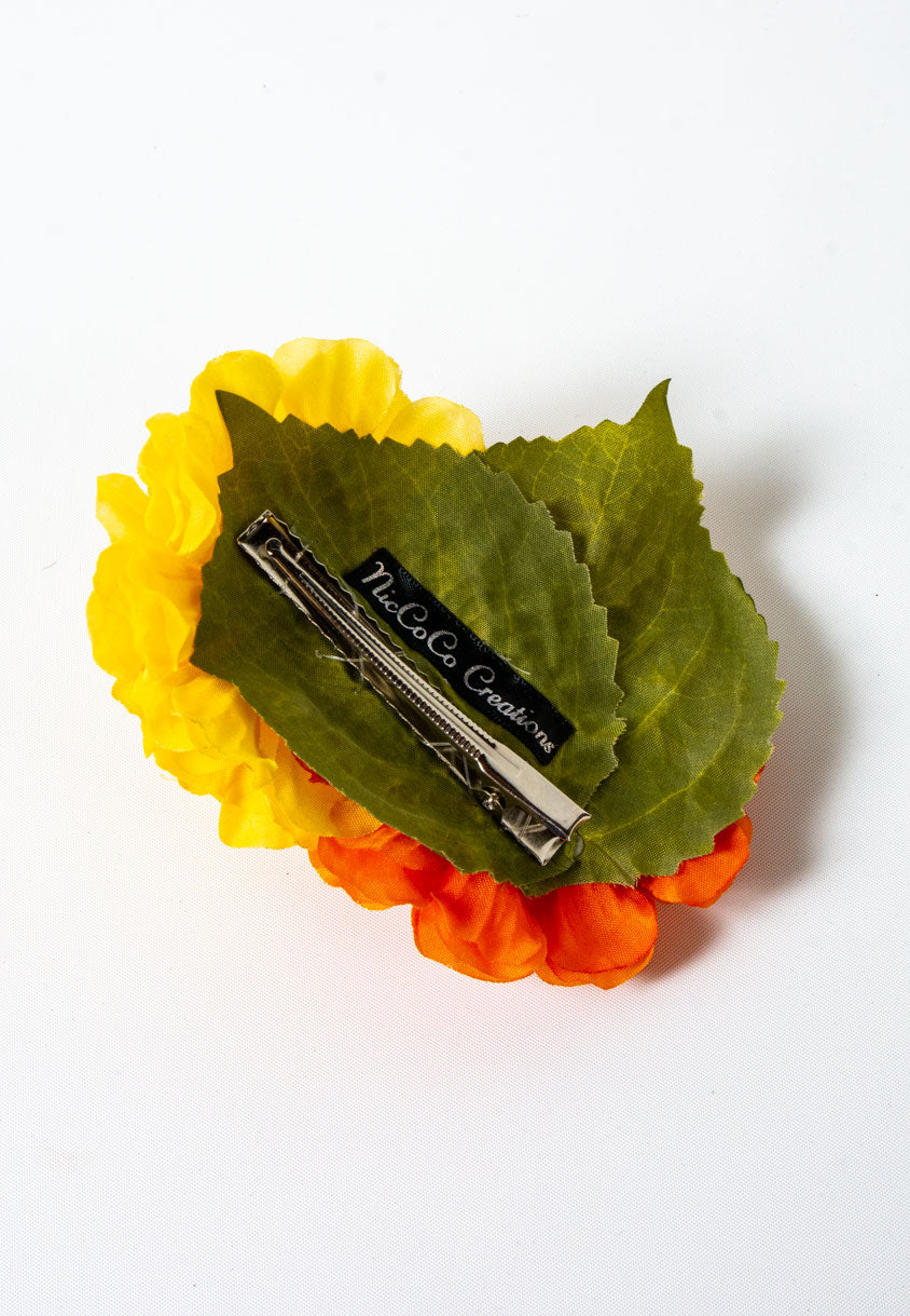 Marigold Duo Hair Flower by NicCoCo Creations