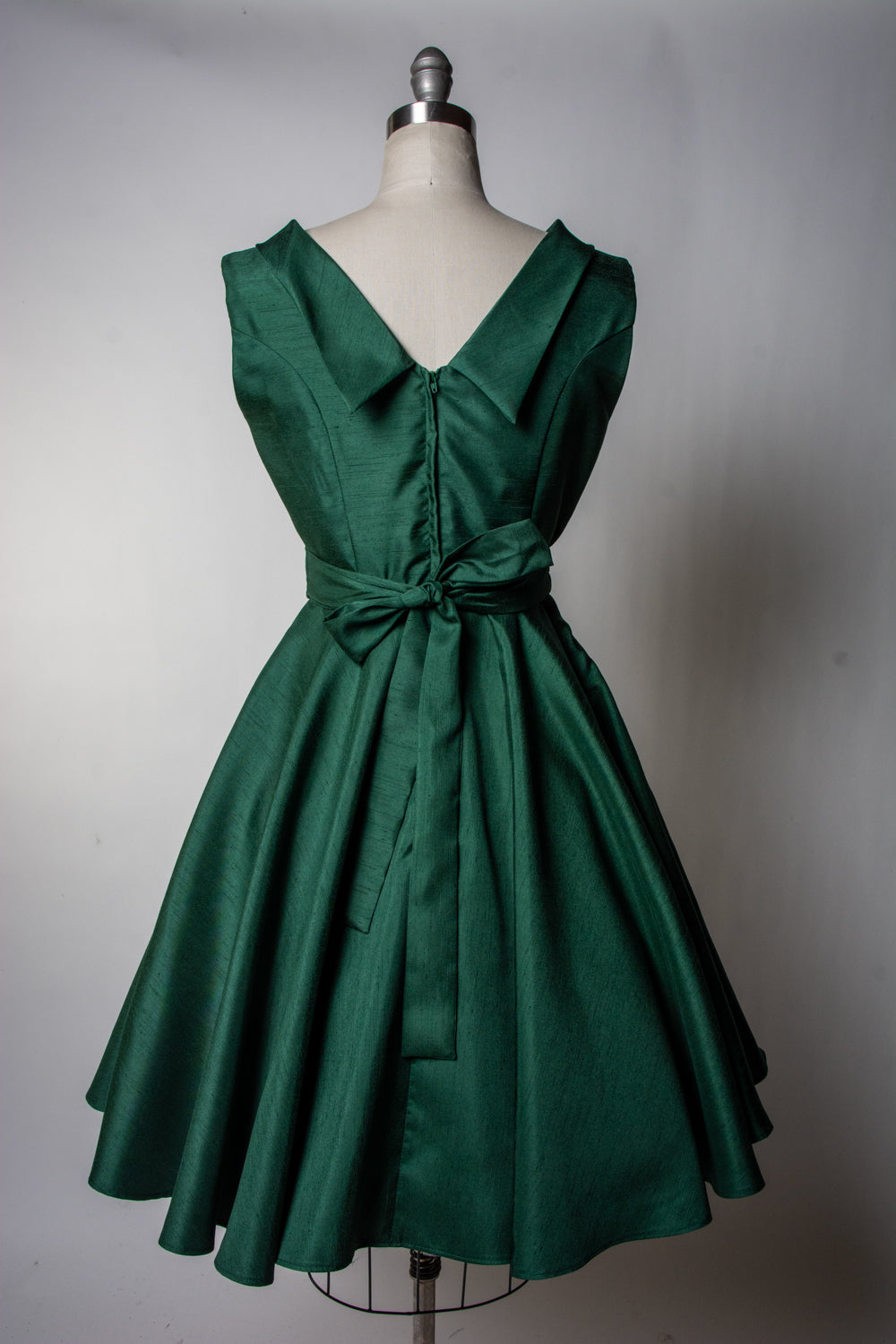 Suzette Dress - Shantung, Green