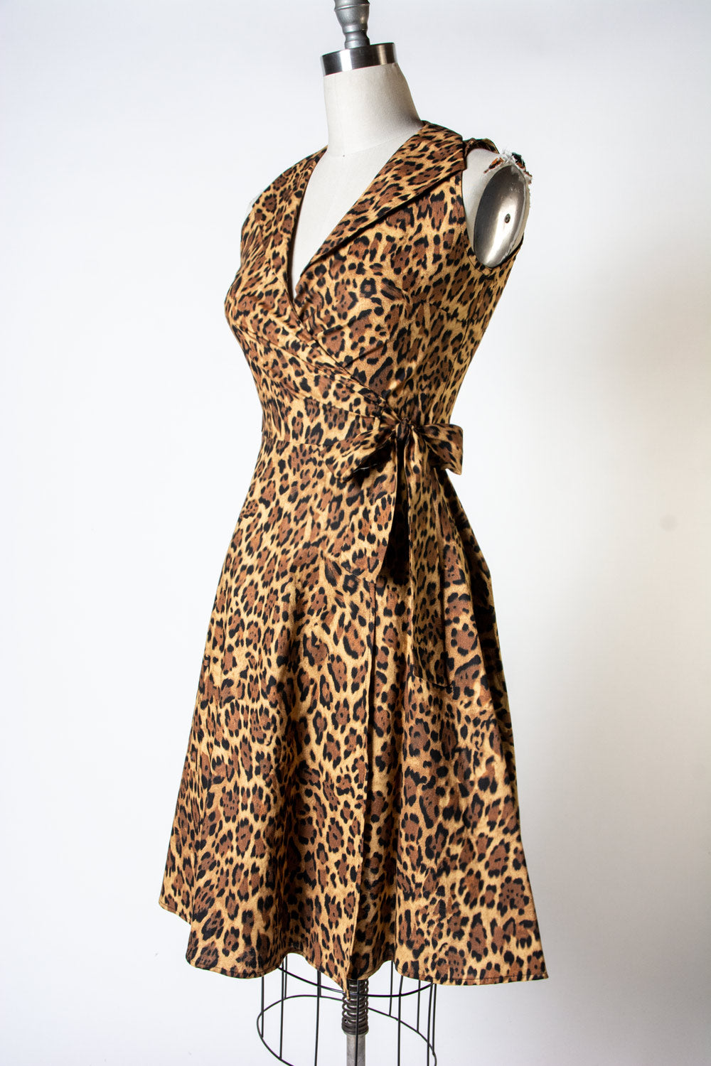 Darcy Wrap Dress- Leopard