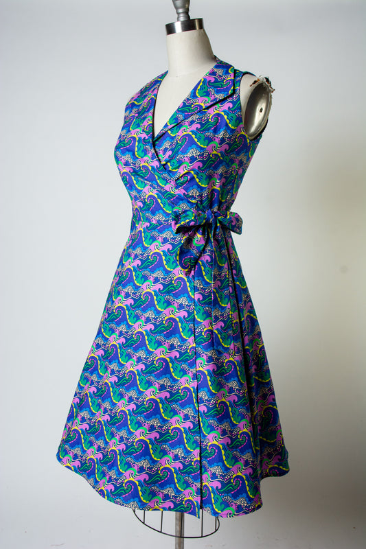Darcy Wrap Dress- Wavey *sale