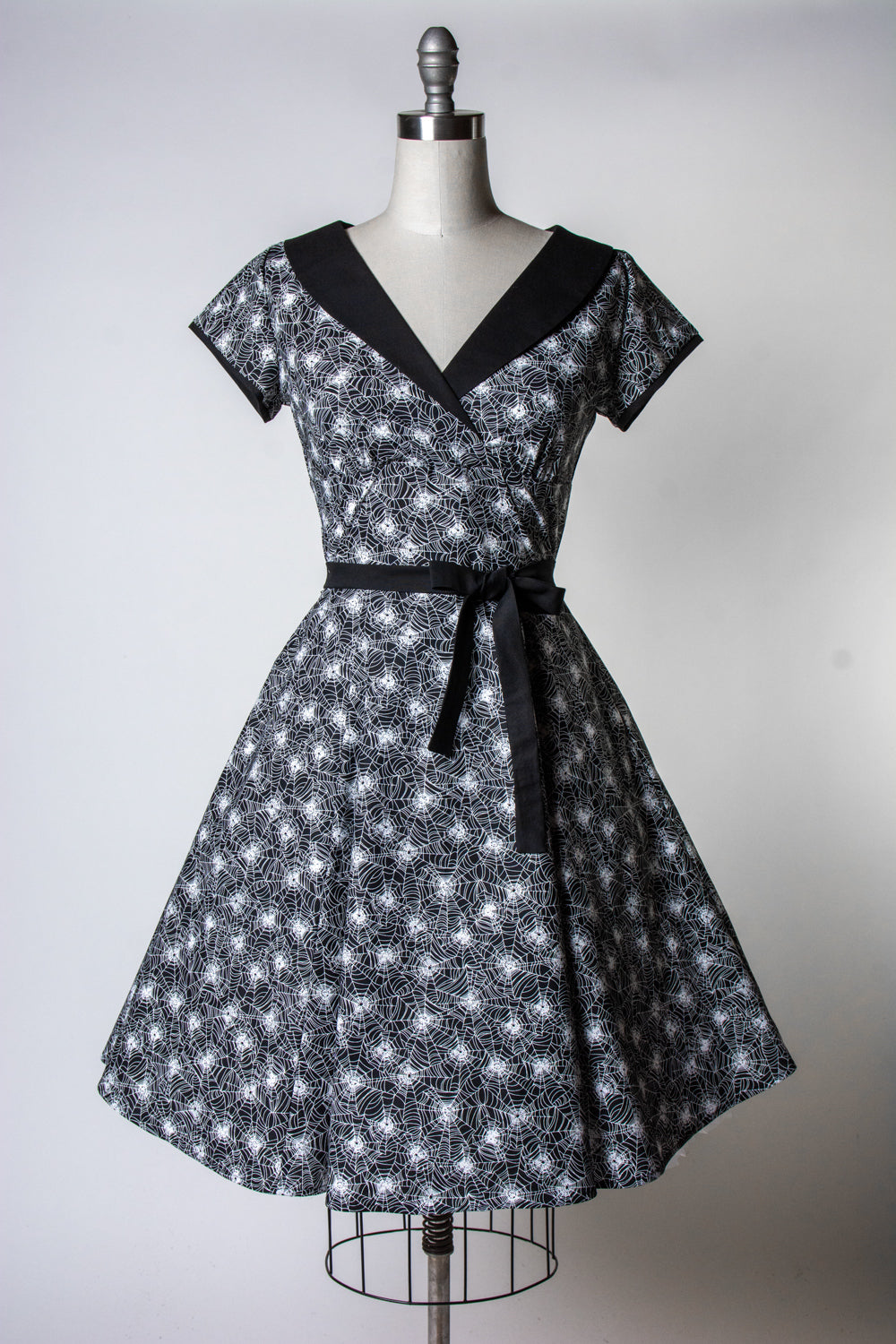 Darla Dress- Spiderwebs (glow-in-the-dark)