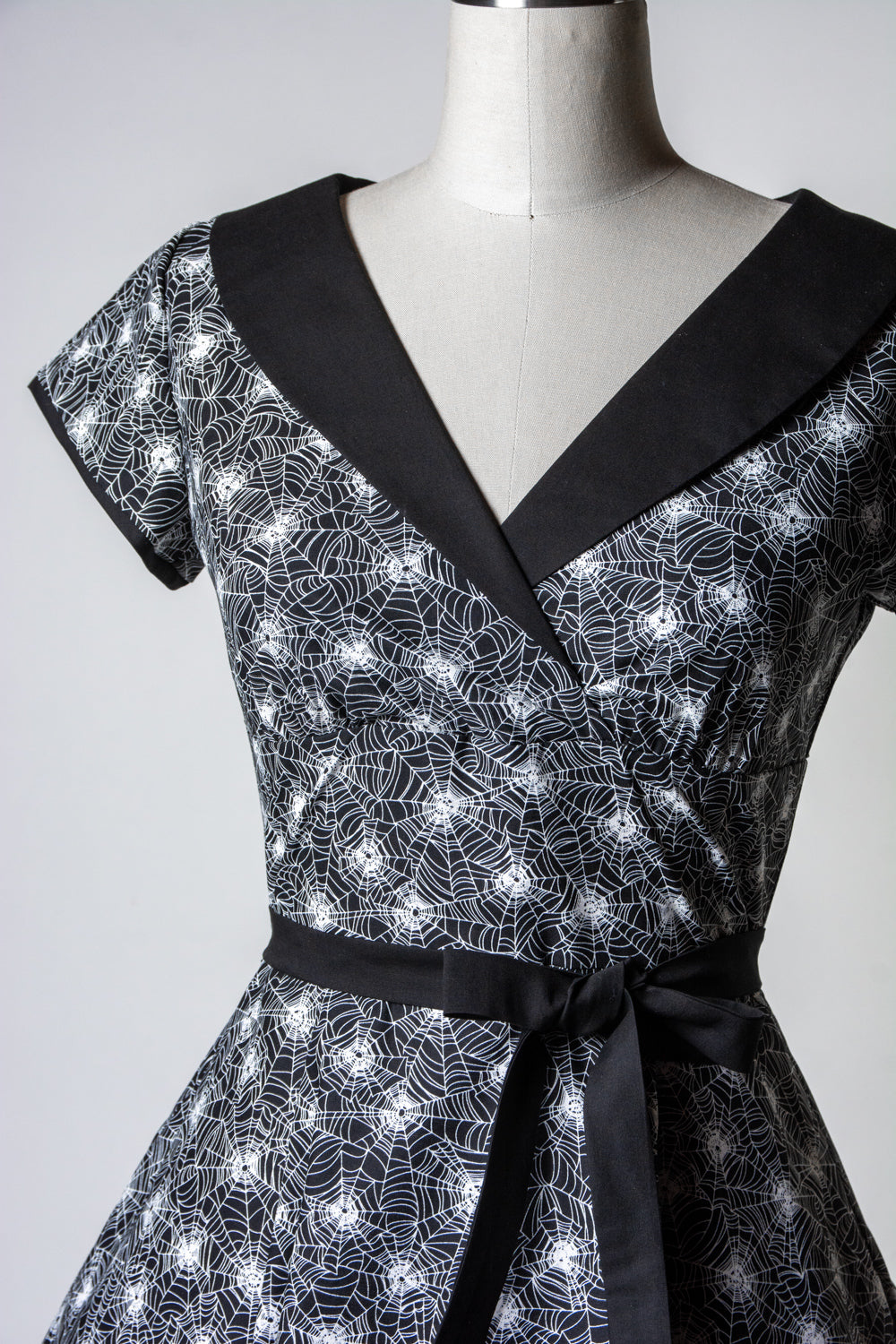 Darla Dress- Spiderwebs (glow-in-the-dark)