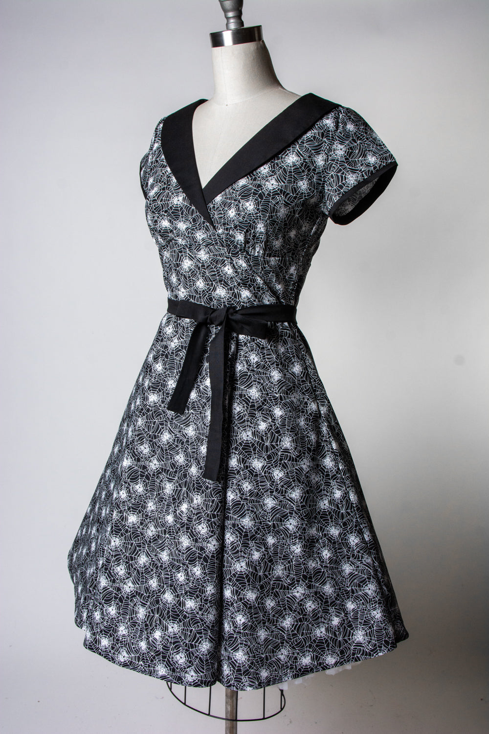 Darla Dress- Spiderwebs (glow-in-the-dark)