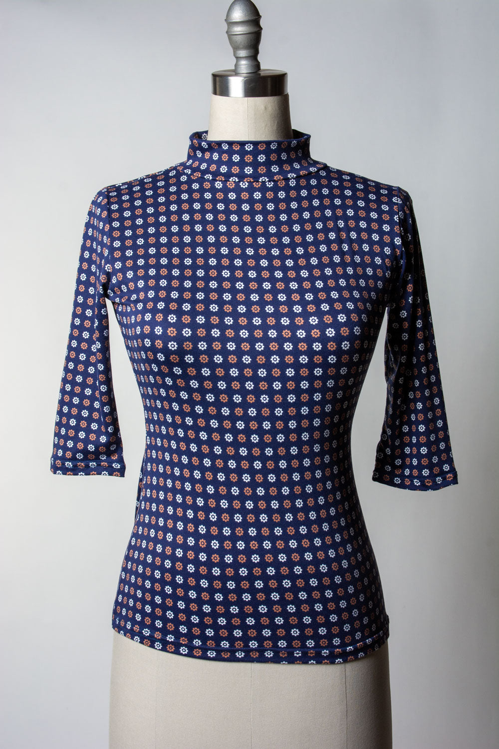 Denise Top 3/4 Sleeve - Cafe Fluer Dot