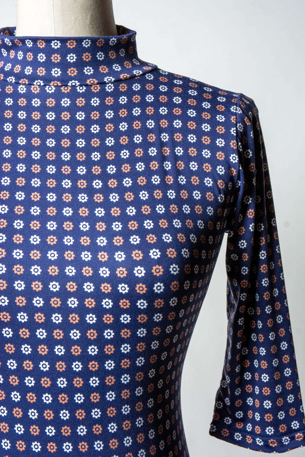 Denise Top 3/4 Sleeve - Cafe Fluer Dot