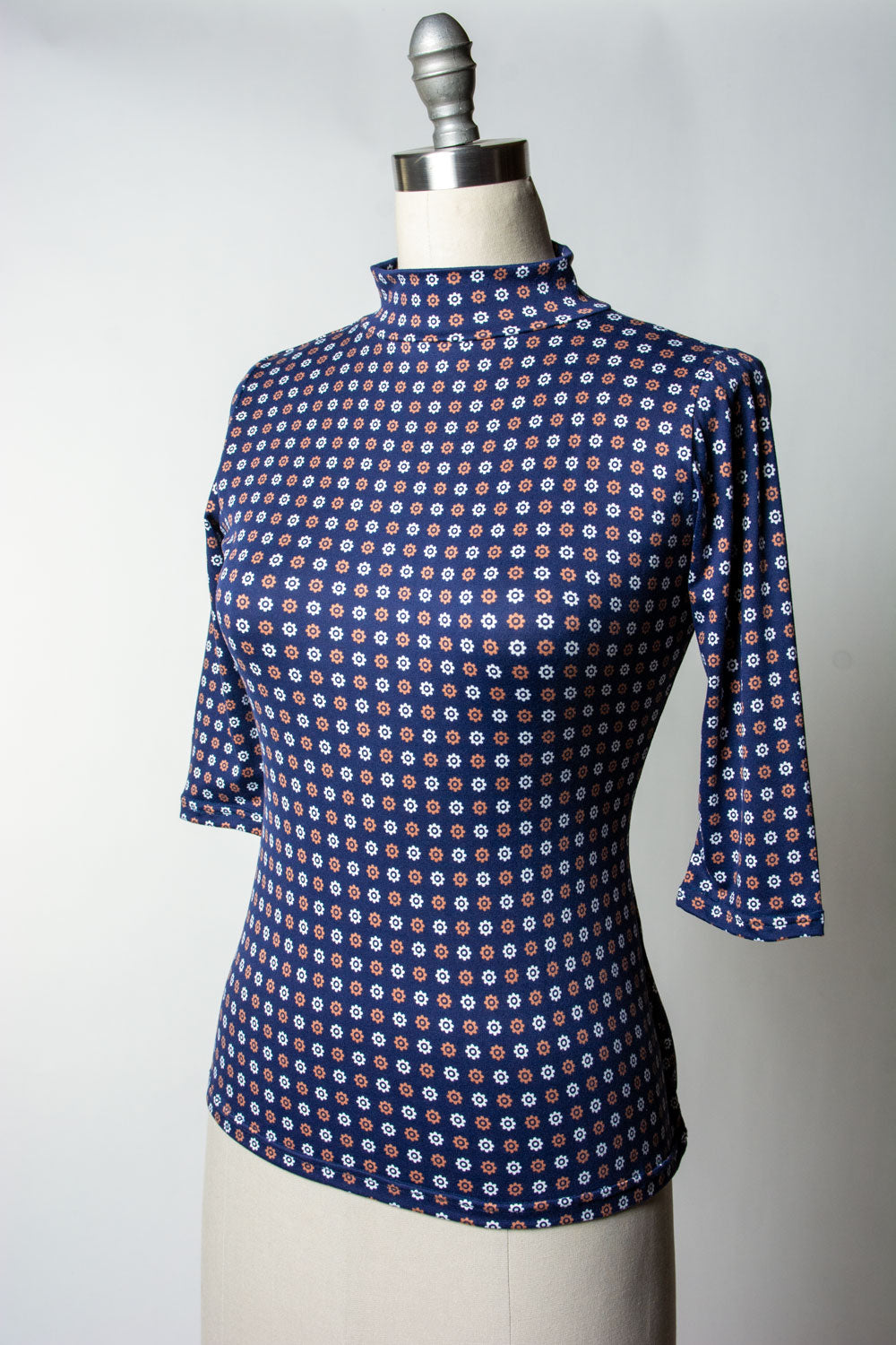 Denise Top 3/4 Sleeve - Cafe Fluer Dot