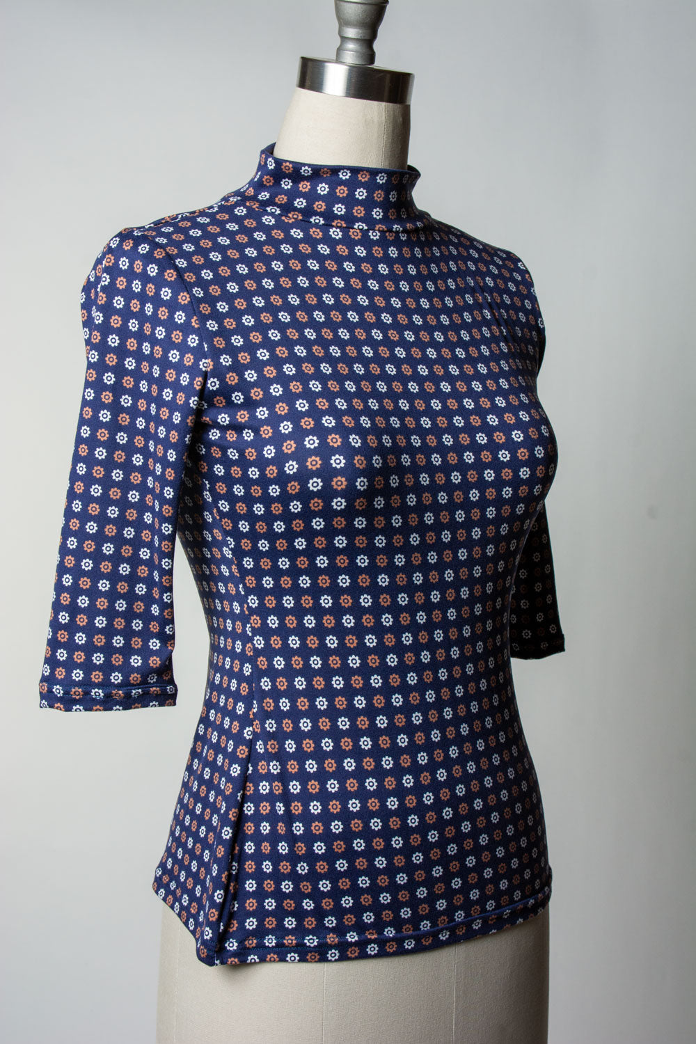 Denise Top 3/4 Sleeve - Cafe Fleur Dot *sale