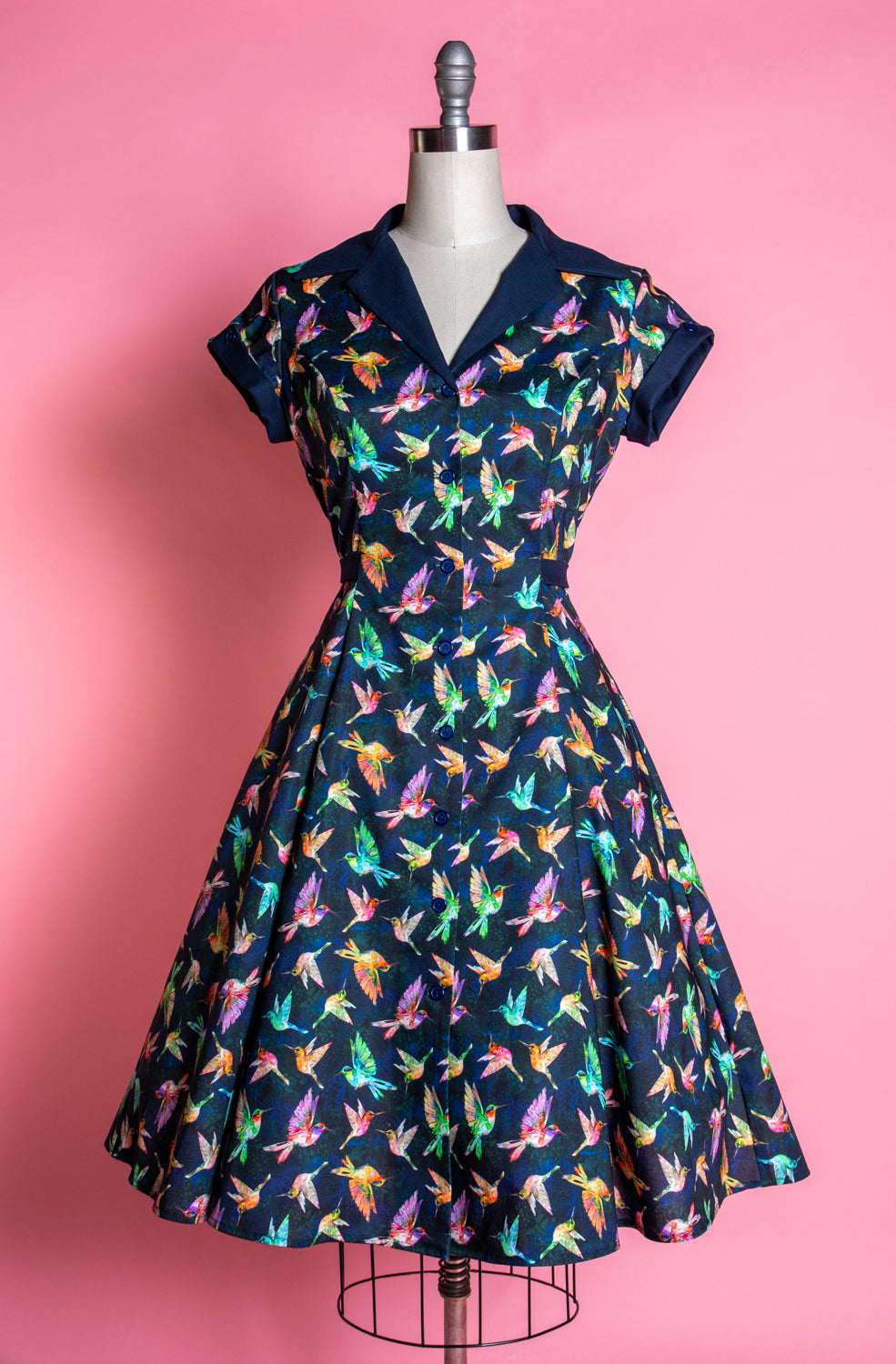 Diner Dress - Hummingbirds
