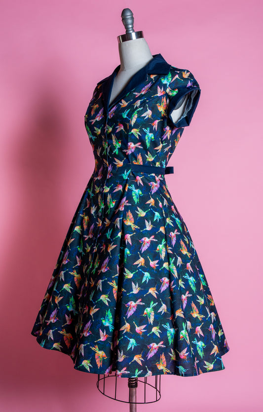 Diner Dress - Hummingbirds