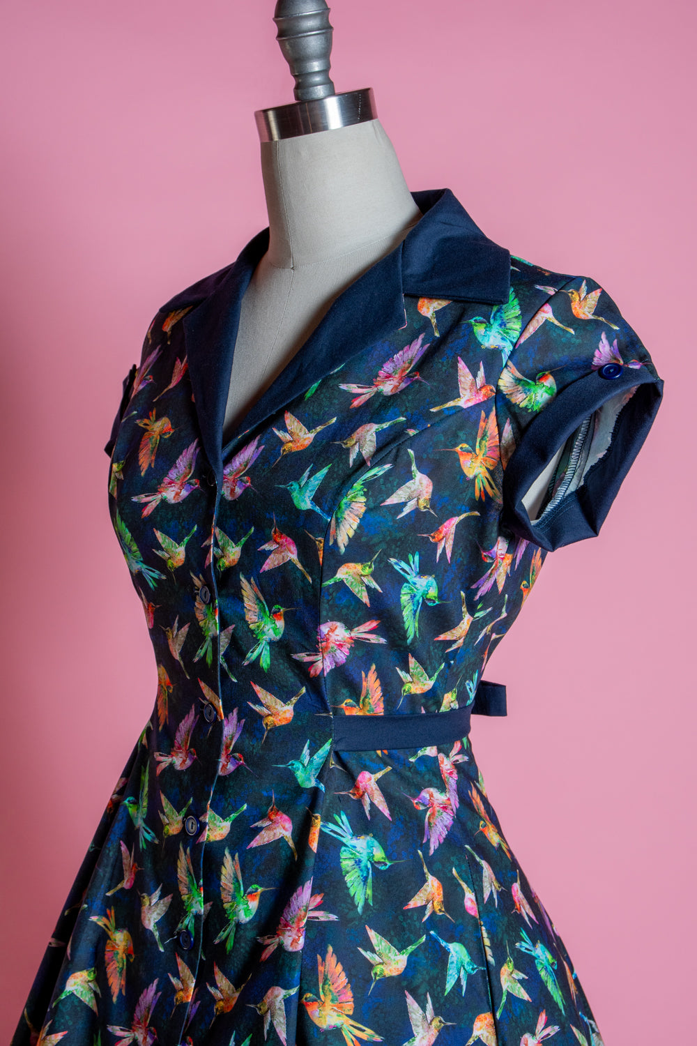Diner Dress - Hummingbirds