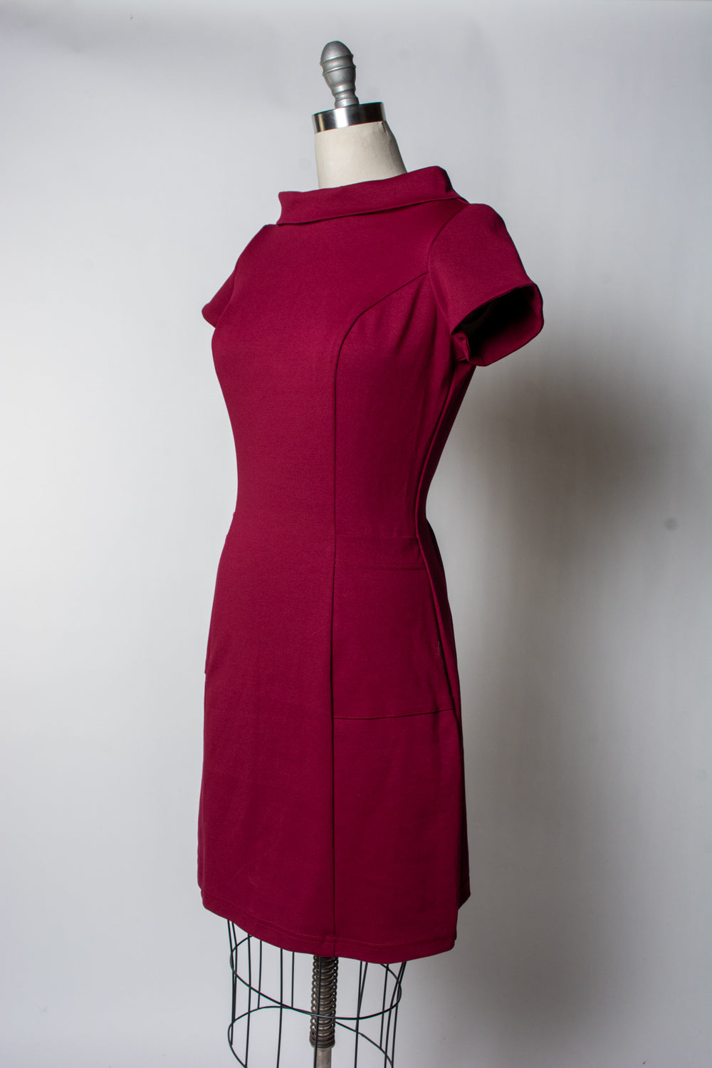 Dominique Dress - Burgundy