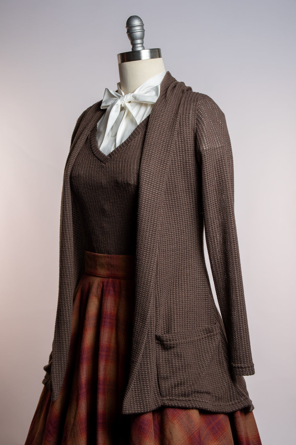 Dreamy Duster - Open Knit, Brown