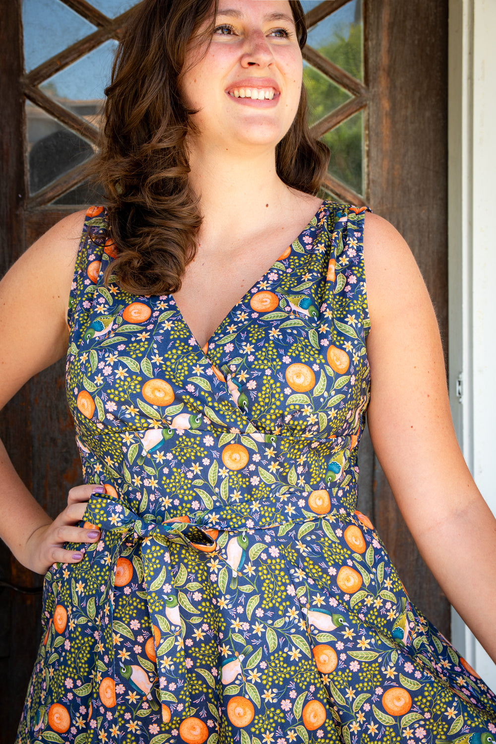 Marie Dress - Orange Grove