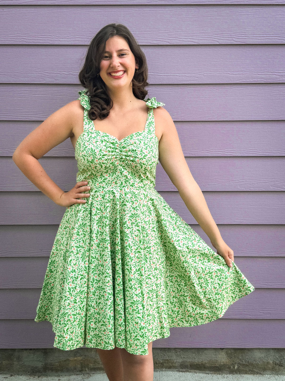 Sarah Swing Dress - Tiny Tulips *sale Heart of Haute Sarah Swing Dress - Tiny Tulips *sale Heart of Haute