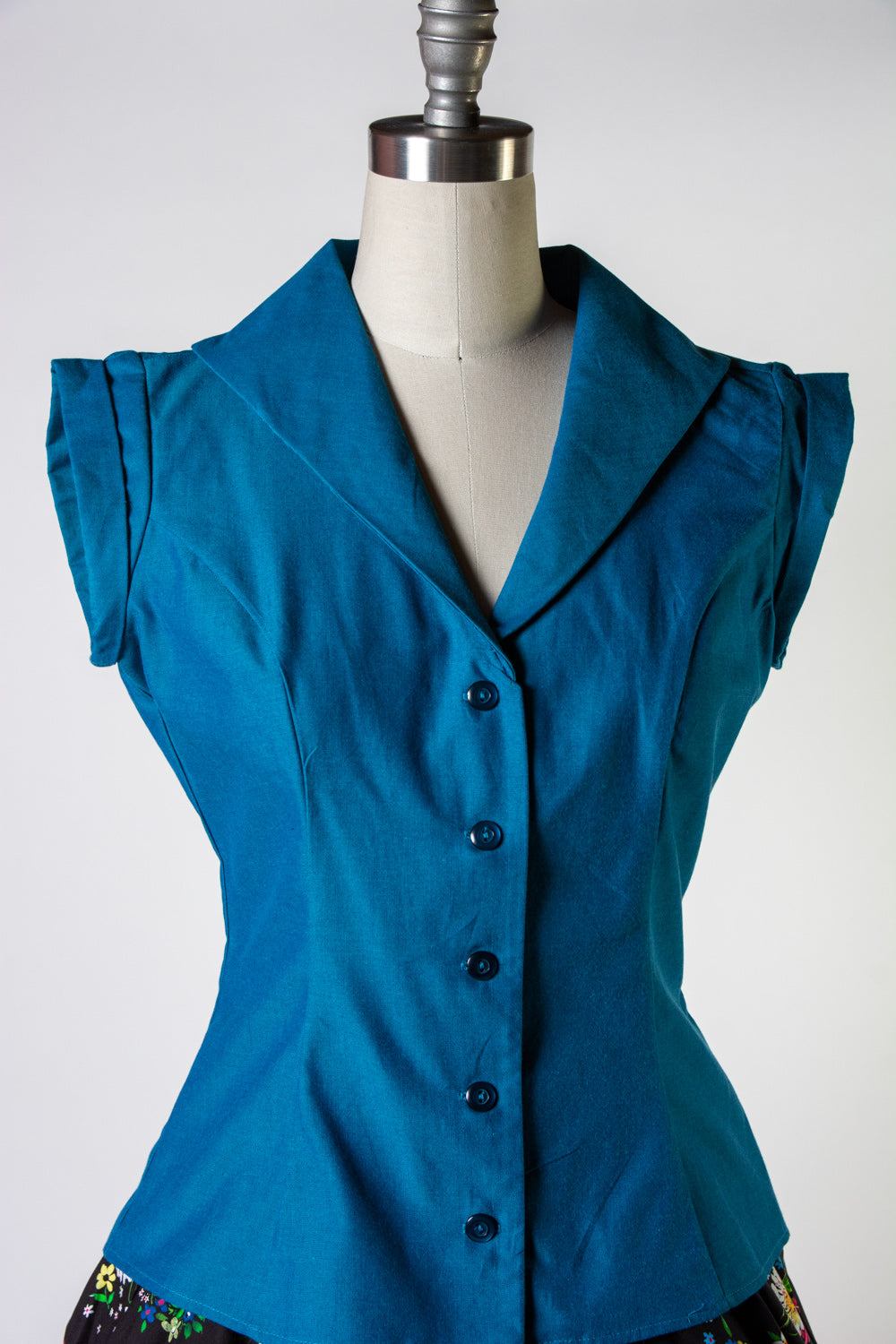 Erika Blouse - Sapphire