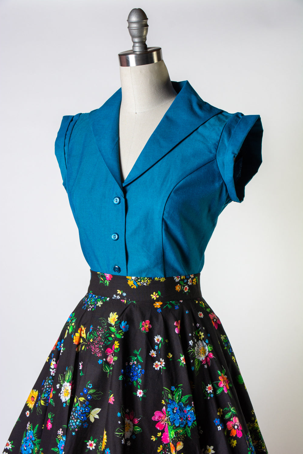 Erika Blouse - Sapphire