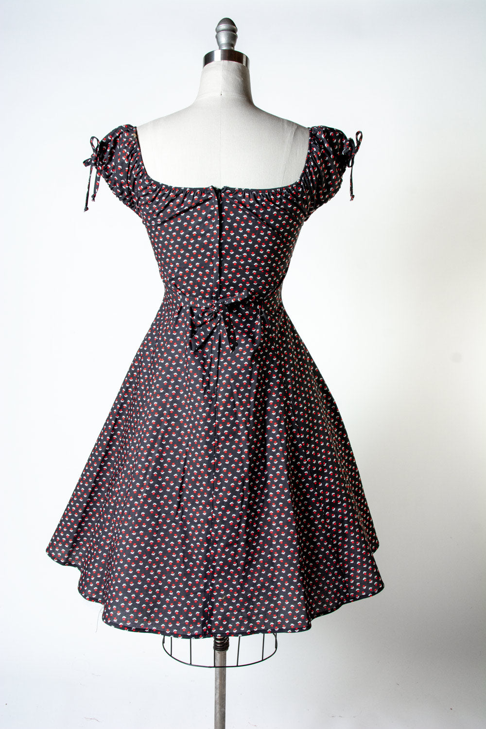 Hilda Dress - Ditsy Flower, Black