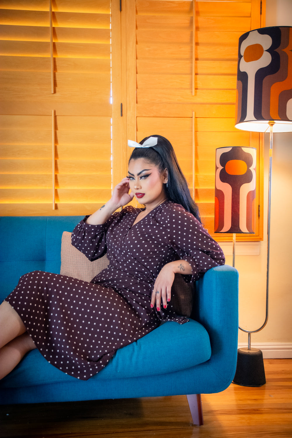 Rita Dress- Chocolate Dot *sale