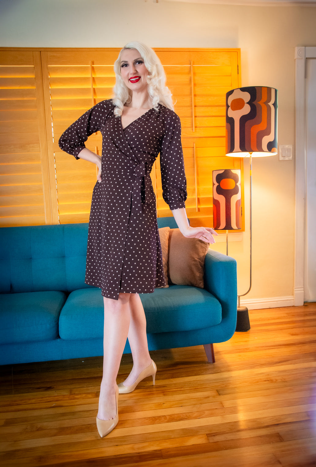 Rita Dress- Chocolate Dot *sale