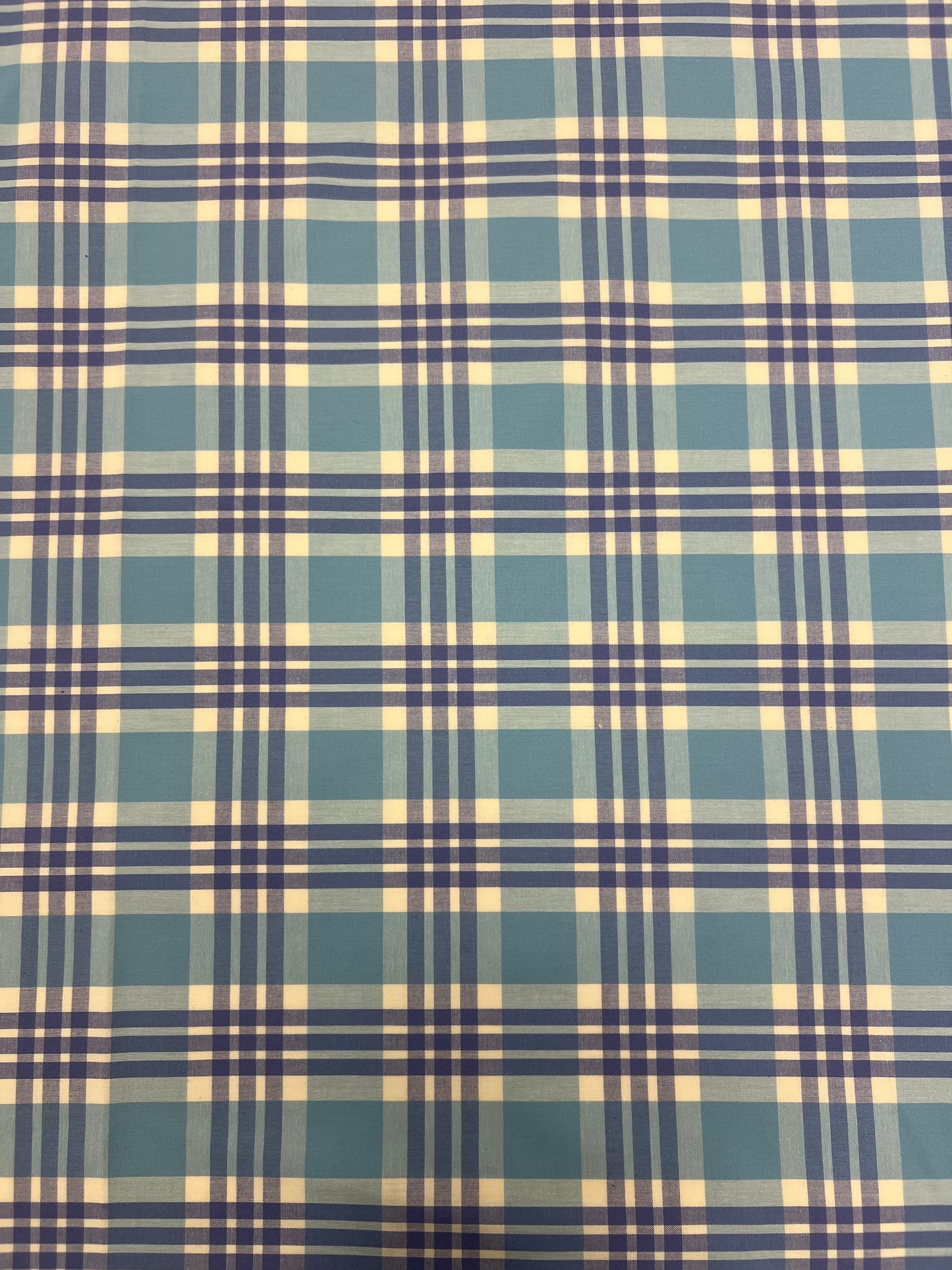 Light Blue Plaid Fabric *sale