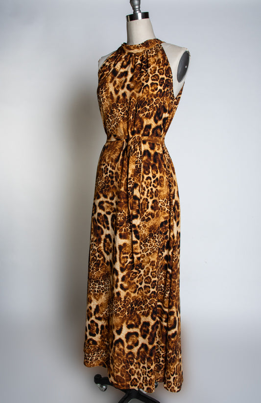 Jane Maxi Dress - Multi-Leopard