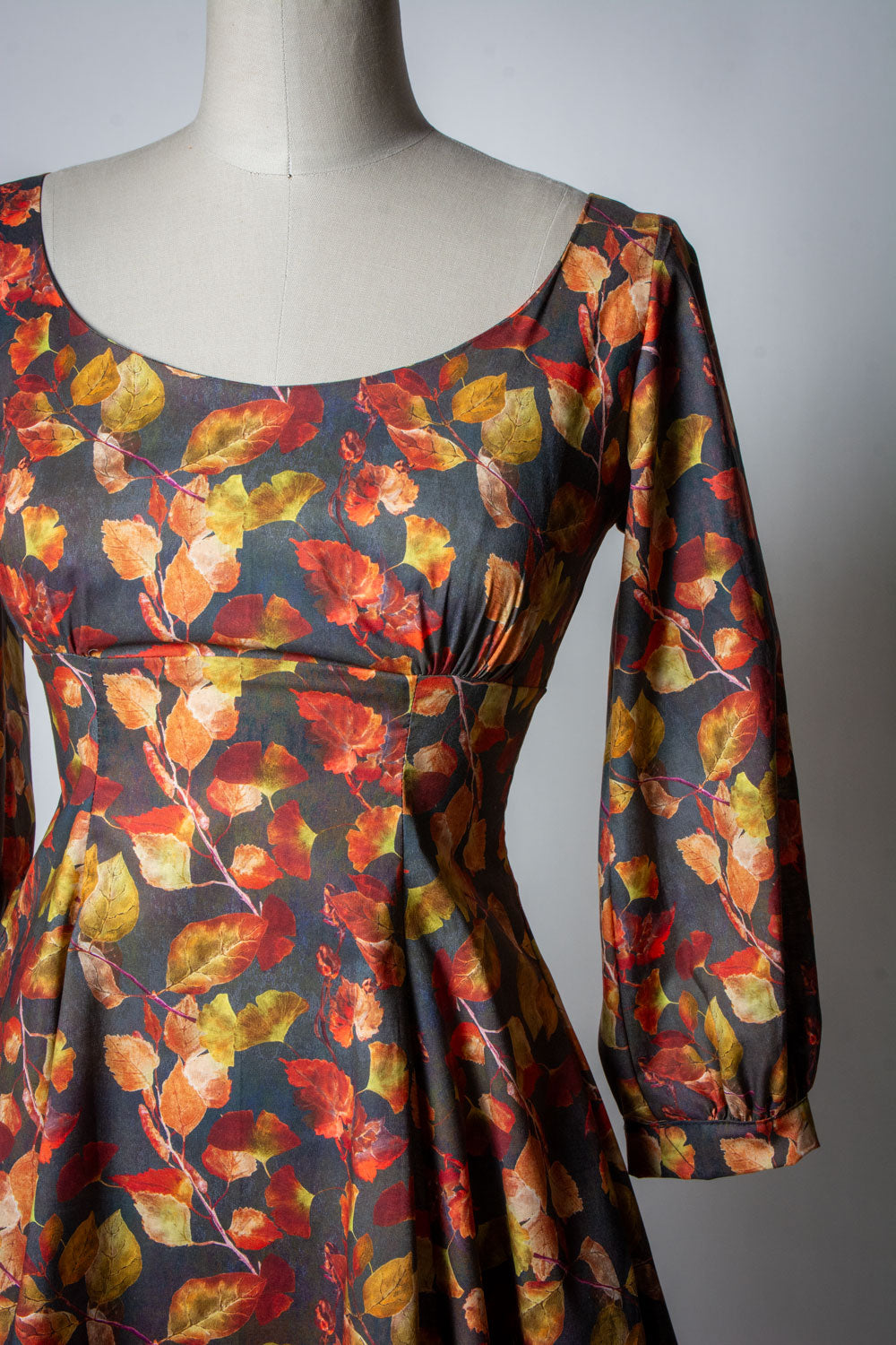 Jenni Dress- Golden Leaves