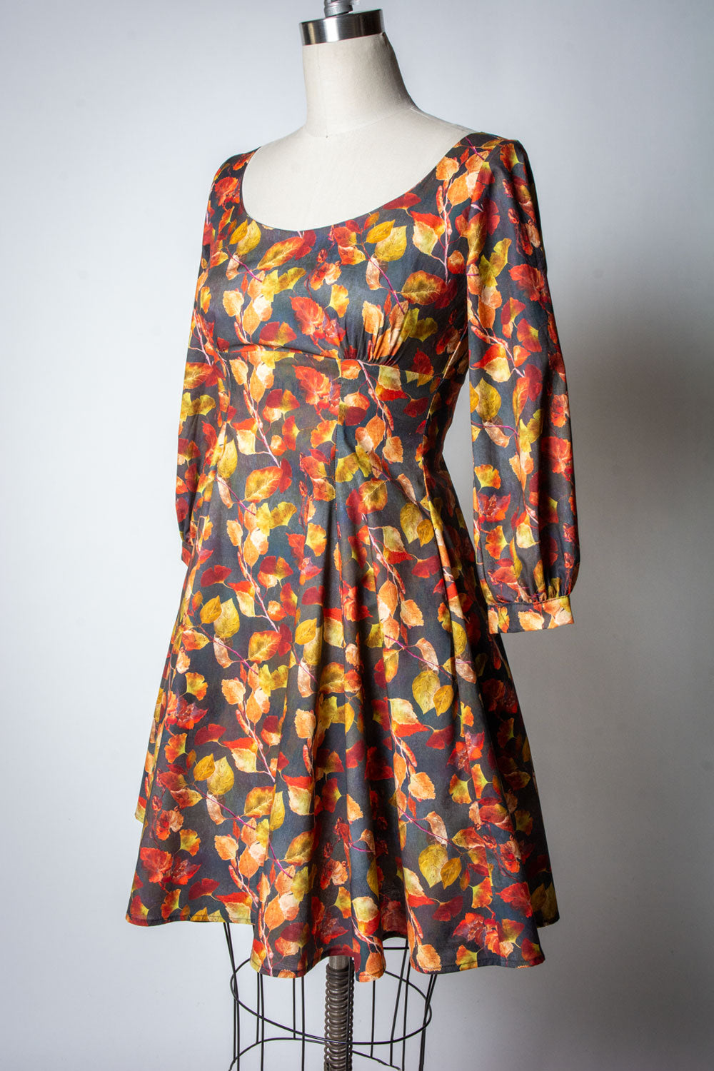Jenni Dress- Golden Leaves